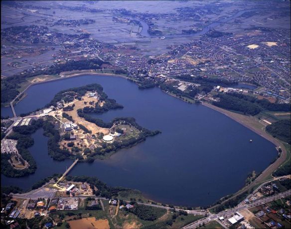 The planned floating solar array for Japan would sit atop the Yamakura Dam, east of Tokyo.